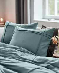 Bettwäsche Washed Tufted Grün Bettbezug & Kissenbezüge