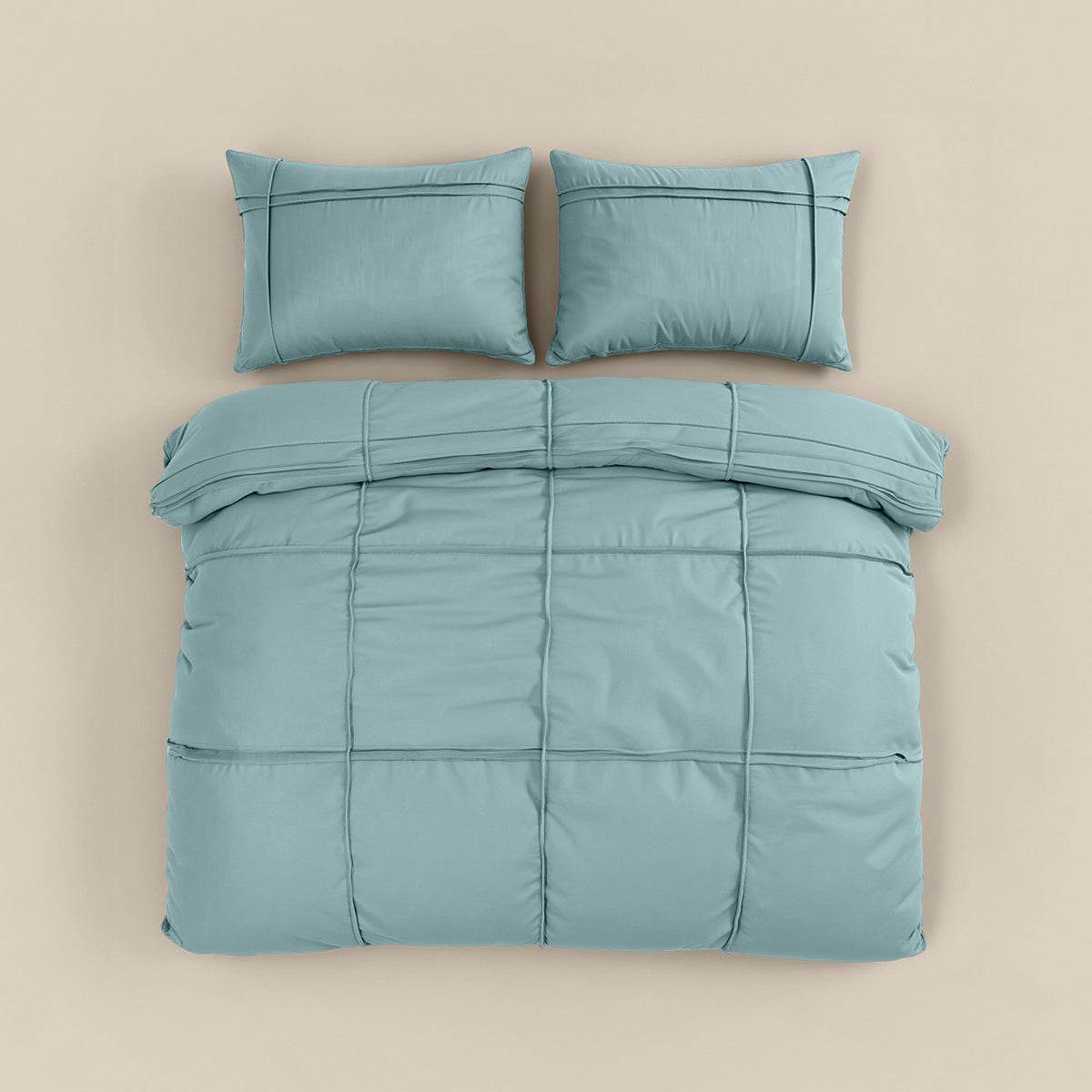 Bettwäsche Washed Tufted Grün Bettbezug & Kissenbezüge