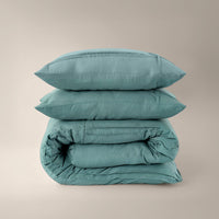 Bettwäsche Washed Tufted Grün Bettbezug & Kissenbezüge