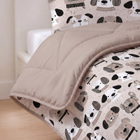 Kinderbettdecke 2-in-1 mit integriertem Bezug, inkl. Kissenbezug –verschiedene Designs