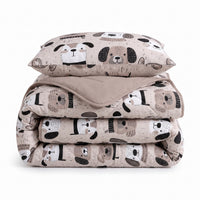 Kinderbettdecke 2-in-1 mit integriertem Bezug, inkl. Kissenbezug –verschiedene Designs