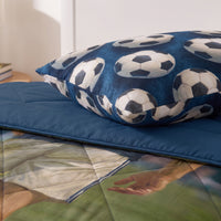 Kinderbettdecke 2-in-1 mit integriertem Bezug, inkl. Kissenbezug –verschiedene Designs
