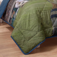 Kinderbettdecke 2-in-1 mit integriertem Bezug, inkl. Kissenbezug –verschiedene Designs