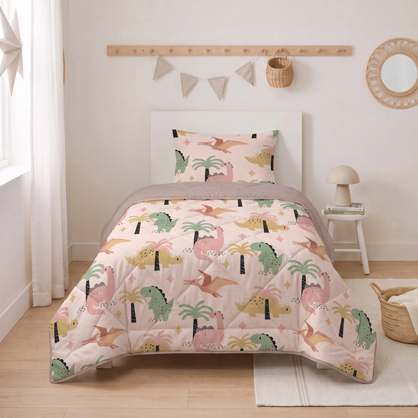 Kinderbettdecke 2-in-1 mit integriertem Bezug, inkl. Kissenbezug –verschiedene Designs