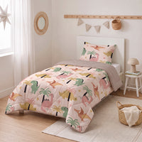 Kinderbettdecke 2-in-1 mit integriertem Bezug, inkl. Kissenbezug –verschiedene Designs