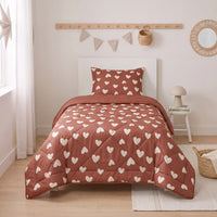 Kinderbettdecke 2-in-1 mit integriertem Bezug, inkl. Kissenbezug –verschiedene Designs