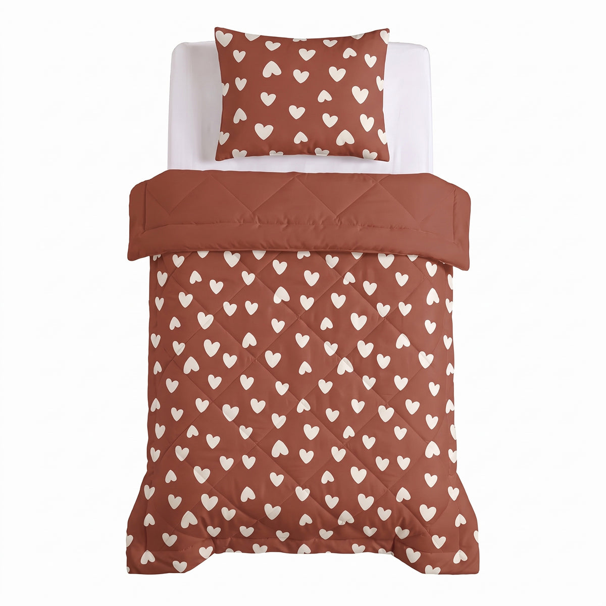 Kinderbettdecke 2-in-1 mit integriertem Bezug, inkl. Kissenbezug –verschiedene Designs