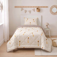 Kinderbettdecke 2-in-1 mit integriertem Bezug, inkl. Kissenbezug –verschiedene Designs
