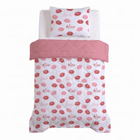 Kinderbettdecke 2-in-1 mit integriertem Bezug, inkl. Kissenbezug –verschiedene Designs