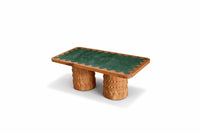 ARCHITECTURE Industrial coffee table 100cm oiled oak black frame