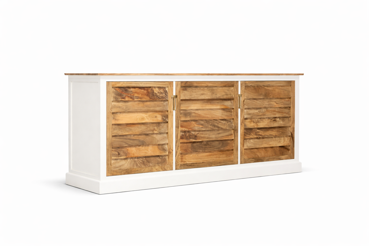 MANGO Sideboard – Natürliches Design mit strukturierter Front