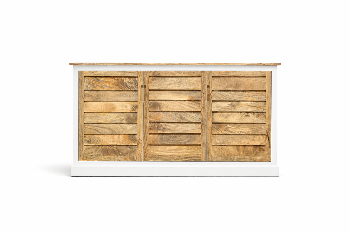 MANGO Sideboard – Natürliches Design mit strukturierter Front