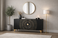 AMAZONAS solid sideboard 160cm mango wood natural front design