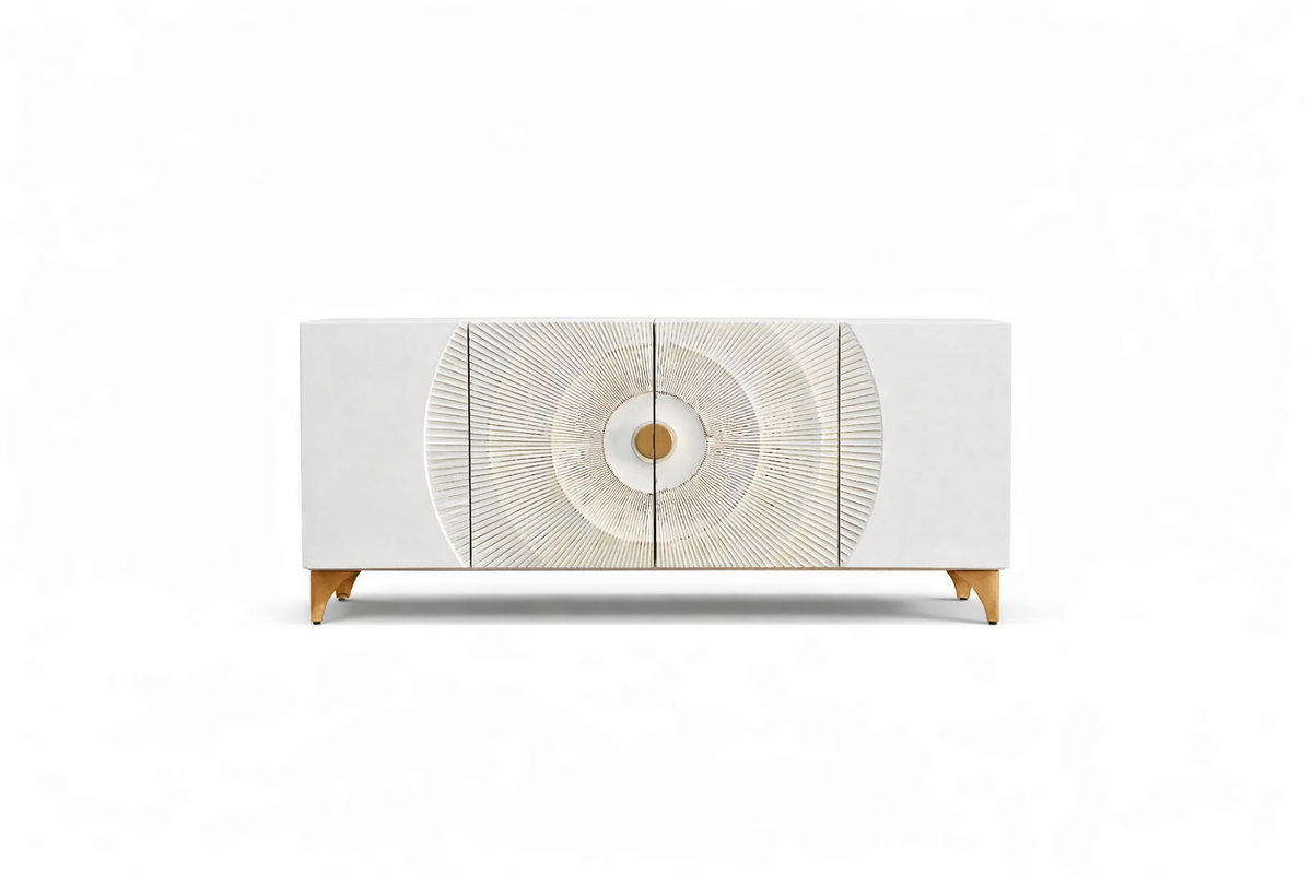 AMAZONAS solid sideboard 160cm mango wood natural front design