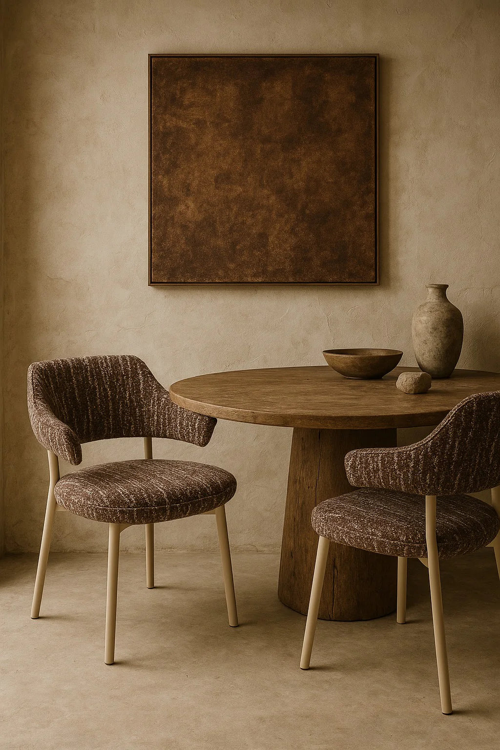 LIDO Esszimmerstuhl Strukturstoff Metallbeine