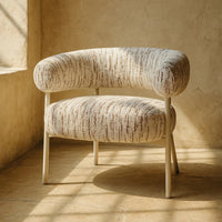 DA COSTA Sessel Strukturstoff Metallbeine