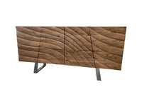 Sideboard WAVES Massives Sideboard Akazienholz - Handgefertigter aufwendige 3D
