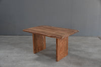 Esstisch Massivholz Akazie Baumkante Natur 5cm Platte