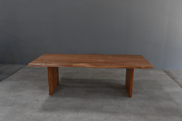 Esstisch Massivholz Akazie Baumkante Natur 5cm Platte