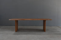 Esstisch Massivholz Akazie Baumkante Natur 5cm Platte