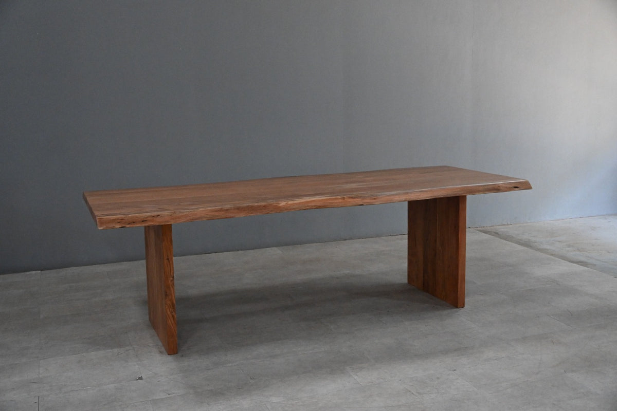 Esstisch Massivholz Akazie Baumkante Natur 5cm Platte