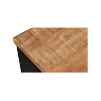 COD TV-Board Lowboard 210 braun schwarz Mangoholz Industrial Metall