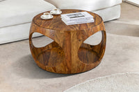 ARCHITECTURE Industrial coffee table 100cm oiled oak black frame