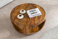 ARCHITECTURE Industrial coffee table 100cm oiled oak black frame