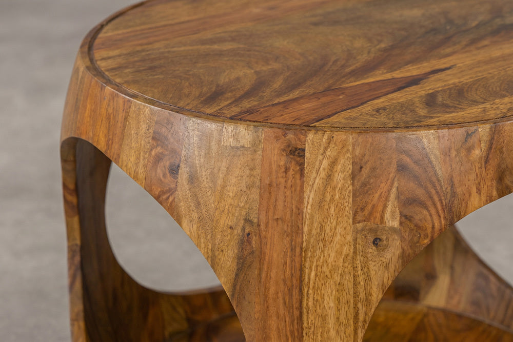 ARCHITECTURE Industrial coffee table 100cm oiled oak black frame