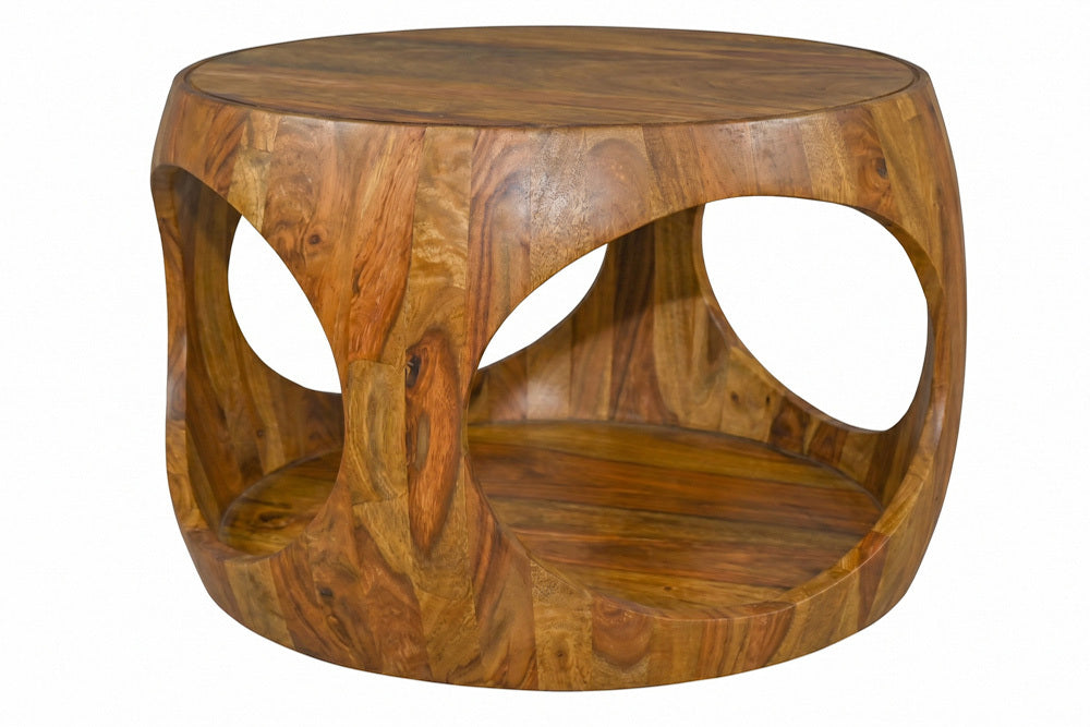 ARCHITECTURE Industrial coffee table 100cm oiled oak black frame