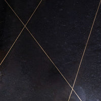 MARRIOT Couchtisch schwarzer Marmor quadratisch Metall gold 90x90