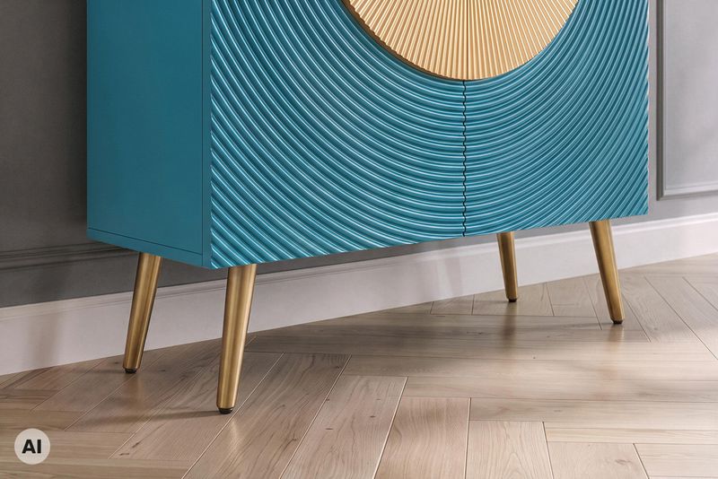 AMAZONAS solid sideboard 160cm mango wood natural front design