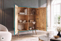 AMAZONAS solid sideboard 160cm mango wood natural front design