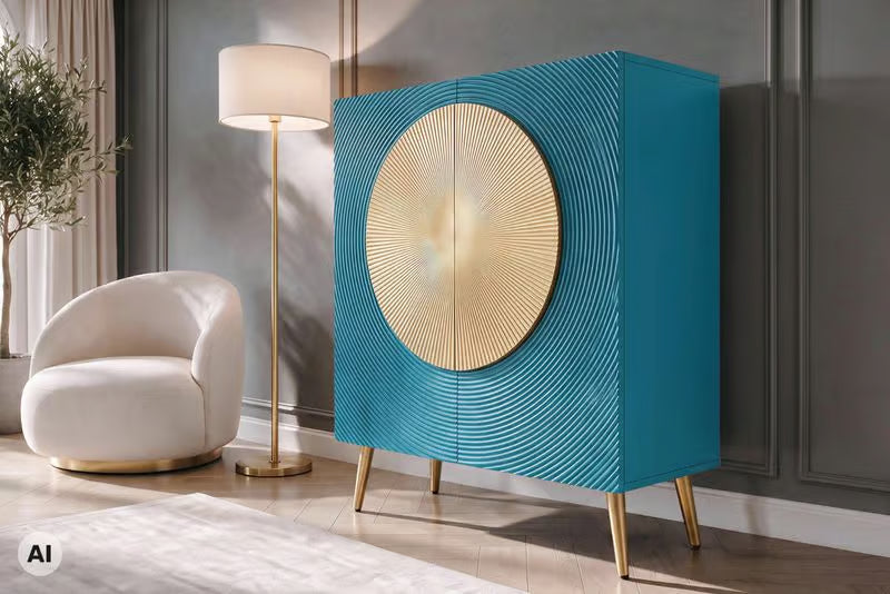 AMAZONAS solid sideboard 160cm mango wood natural front design