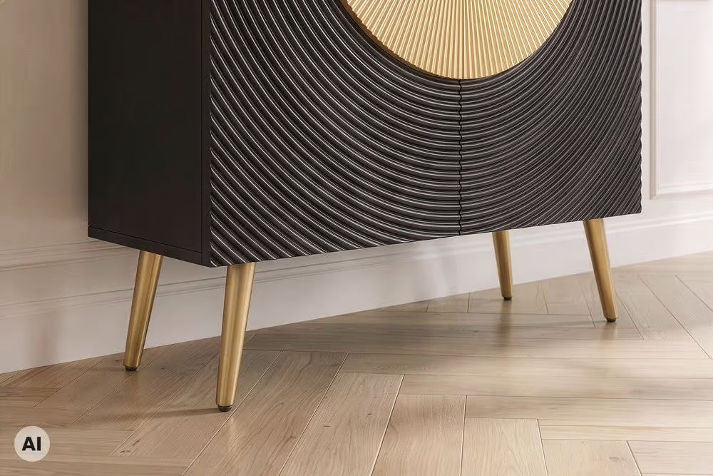 AMAZONAS solid sideboard 160cm mango wood natural front design