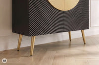 AMAZONAS solid sideboard 160cm mango wood natural front design