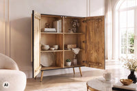 AMAZONAS solid sideboard 160cm mango wood natural front design