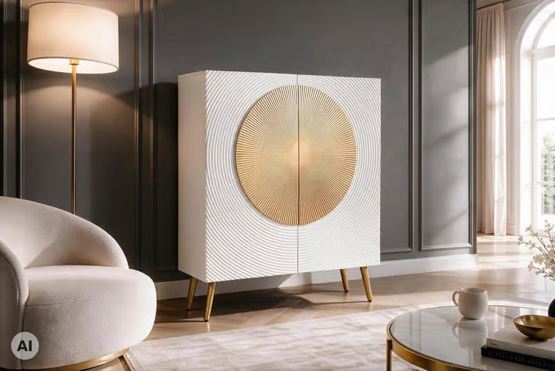 AMAZONAS solid sideboard 160cm mango wood natural front design