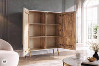 AMAZONAS solid sideboard 160cm mango wood natural front design