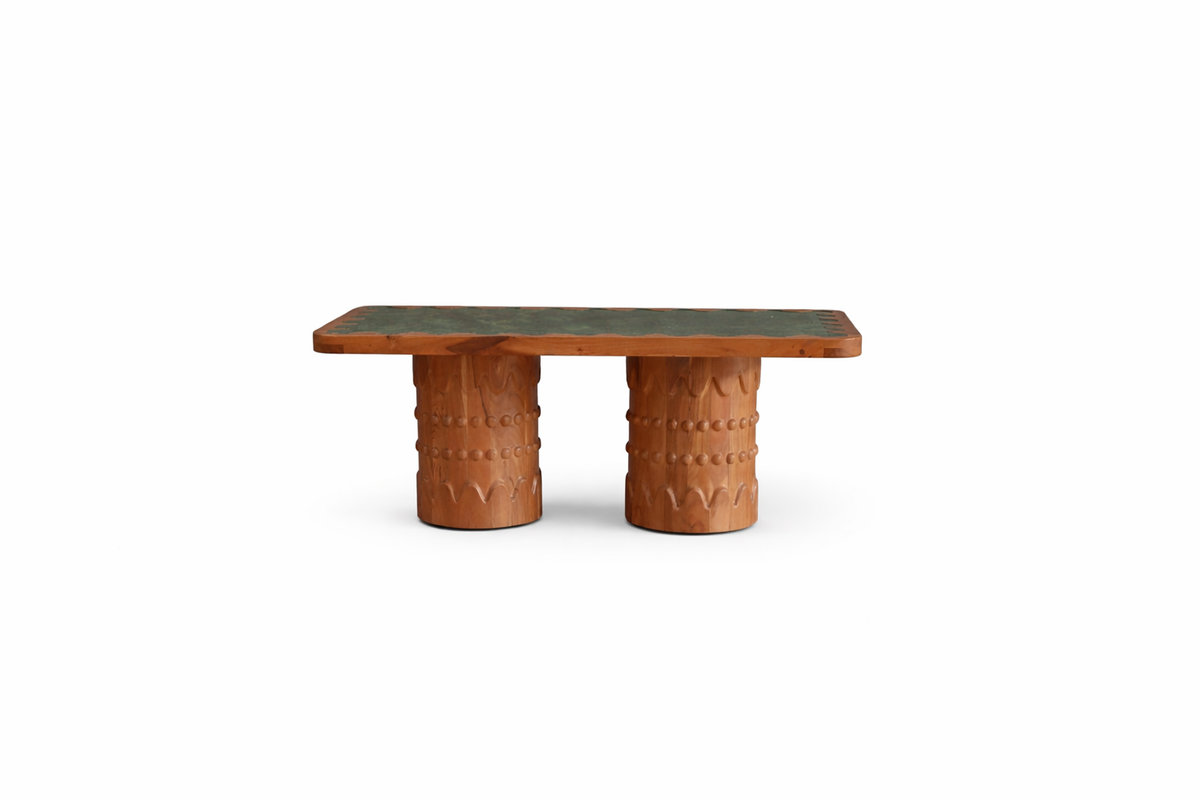 ARCHITECTURE Industrial coffee table 100cm oiled oak black frame