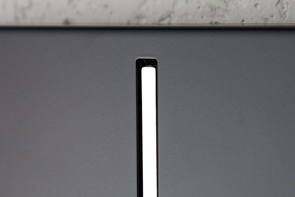 ARROW Moderne Design Wandgarderobe 30cm schwarz mit 3 Haken