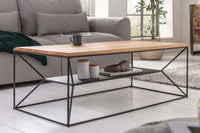 ARCHITECTURE Industrial Couchtisch 110cm Eiche geölt mit Ablage