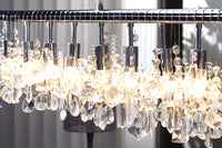 DIAMONDS XL Extravagante Hängelampe 120cm Kristall Lampe mit 9 Leuchten