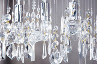 DIAMONDS XL Extravagante Hängelampe 120cm Kristall Lampe mit 9 Leuchten