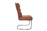 COMFORT Design Freischwinger Stuhl mit Edelstahl-Gestell