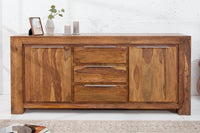 MAKASSAR Solid sideboard 175cm Sheesham chest of drawers rosewood