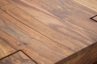 MAKASSAR Massivholz Couchtisch 100cm Sheesham einzigartige Maserung