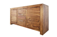 PURE Solid sideboard 135cm Sheesham stone finish rosewood