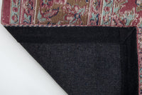 OLD MARRAKESCH Orientalischer Baumwoll-Teppich 240x160cm rot antik florales Muster