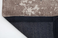 MODERN ART Vintage Baumwoll-Teppich 240x160cm beige grau Used Look